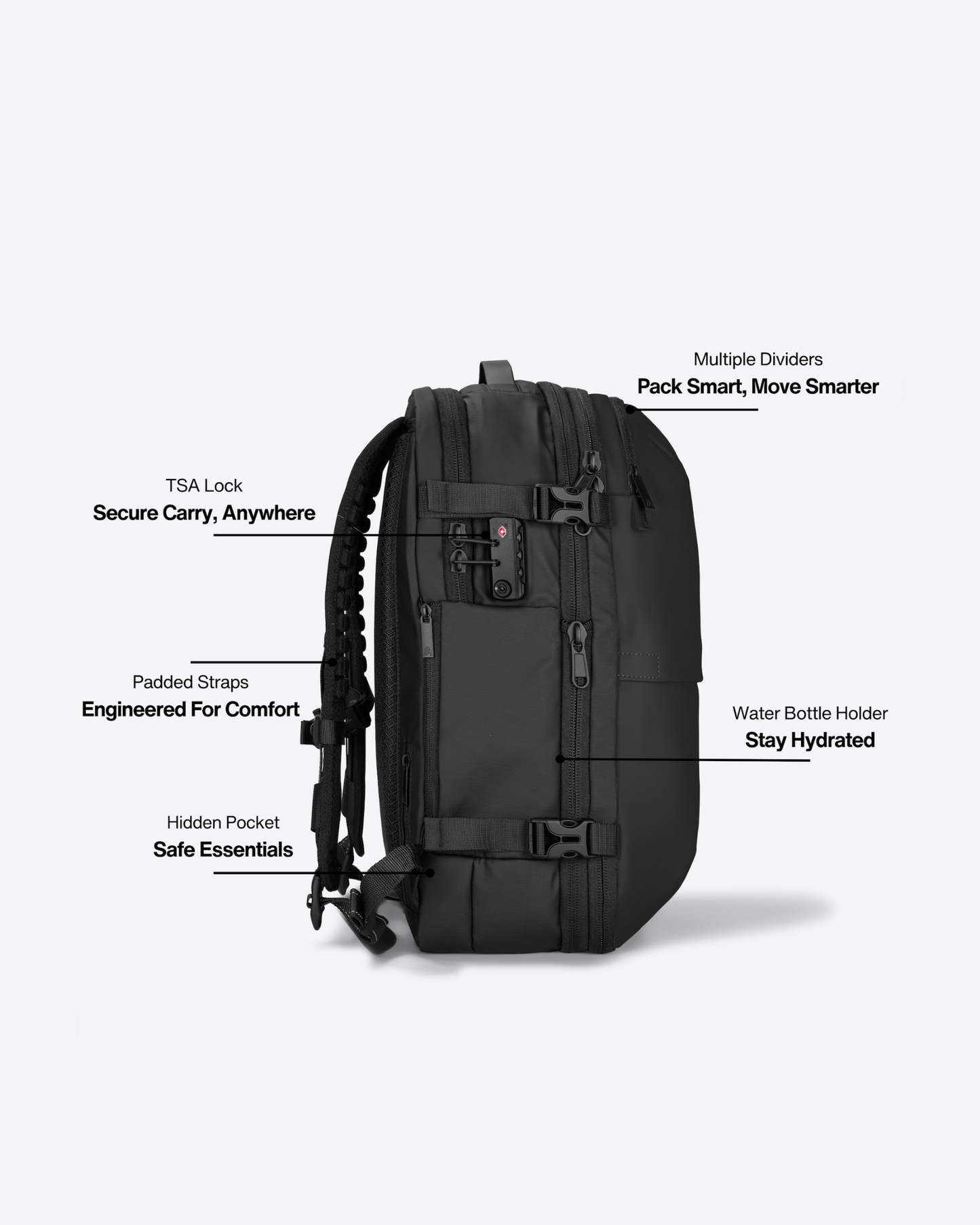 Paquete - Airback negro mate