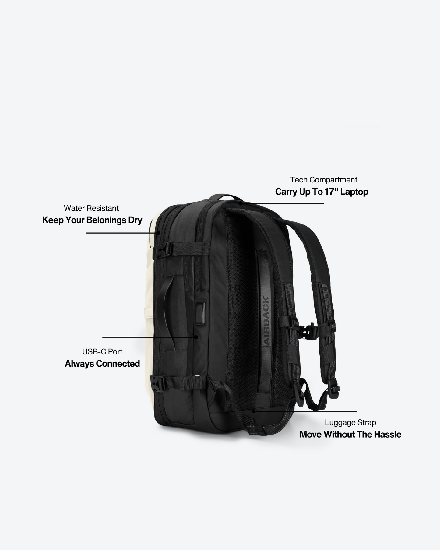Airback negro mate