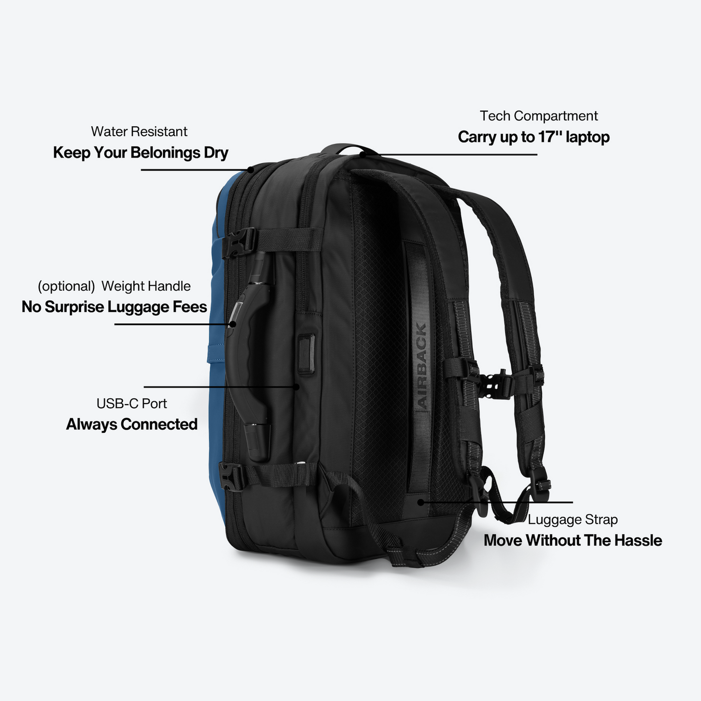 Airback azul marino