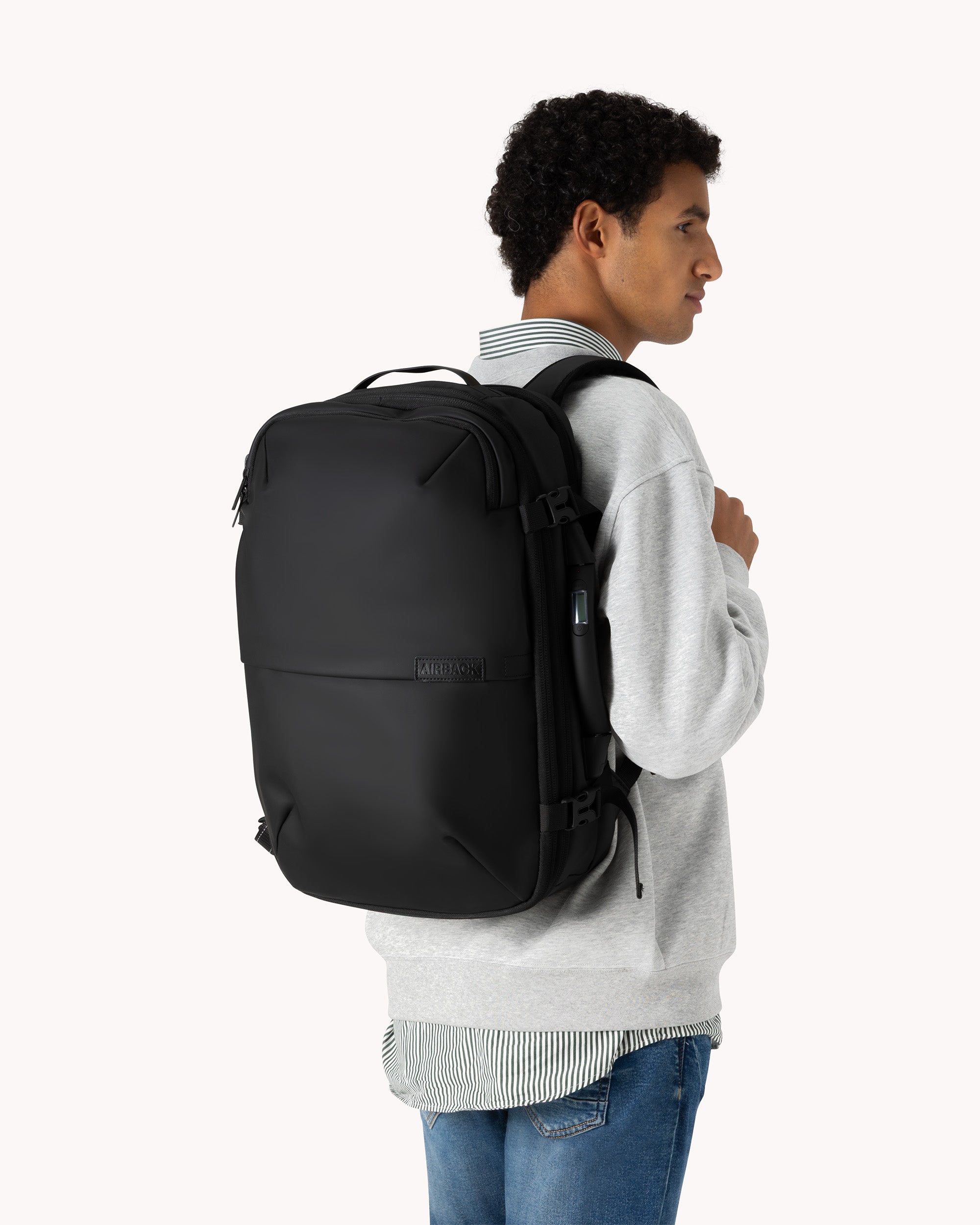 AIRBACK バックパック マットブラック Vacuum Backpack Carry-On Bundle – Matt Black | Airback - Airback